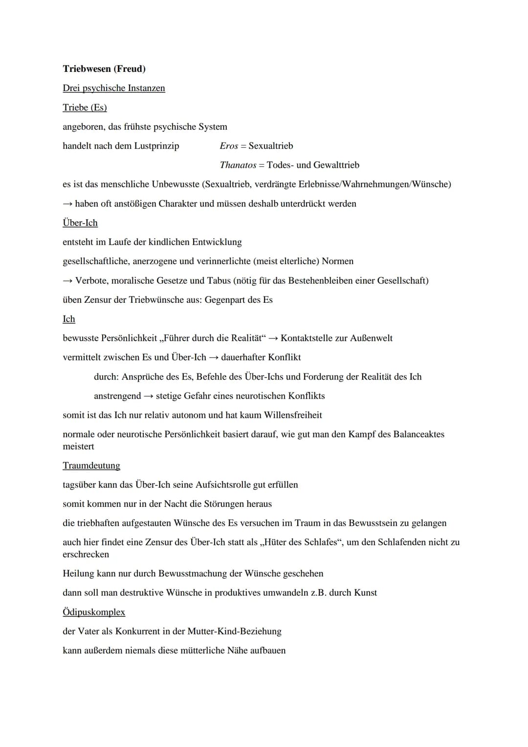 Ethik GK
Abitur Lernzettel

Q1.1 Anthropologische Grundpositionen

Menschenbilder

Vernunft- und Triebwesen: Freud und Kant

Vernunftwesen (