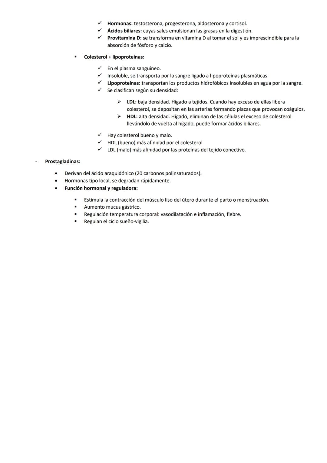 # TEMA 3: LÍPIDOS

## CARACTERÍSTICAS GENERALES

- Grupo heterogéneo (estructura y funciones).
- Insoluble en agua o disolventes polares.
- 