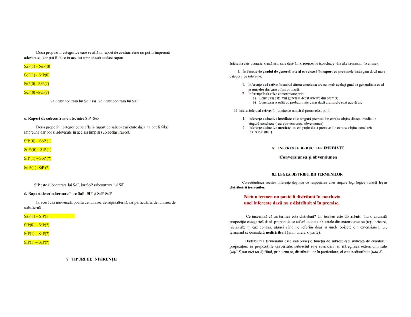 # LOGICĂ

Conținut minimal pentru bac

1. OBIECTUL DE STUDIU AL LOGICII

-În sens restrîns logica studiază din punct de vedere formal infere