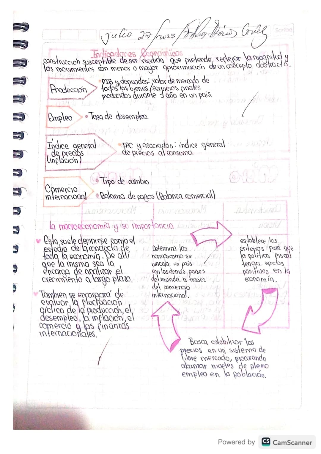 Scribe
Guía 8
*   Modelo económico
*   Estructura económica

La estructura económica es la relación existente entre los diversos sectores
qu
