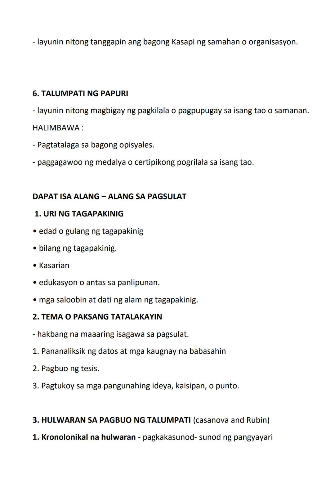 # LESSON 1. TALUMPATI

- isang sining

- isang proseso no pogpapanayag ngidea o kaalaman sa paraang pasalita.

- sinusulat upang bigkasin sa