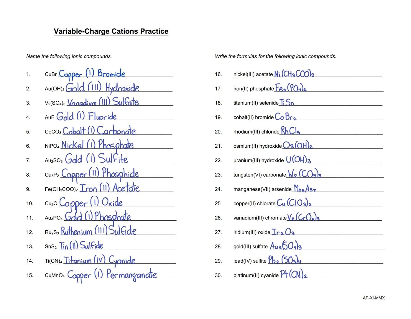 Covalent (or Molecular) Compounds Practice
(i.e., nonmetal-nonmetal combinations)

Write the correct name for each of the following compound