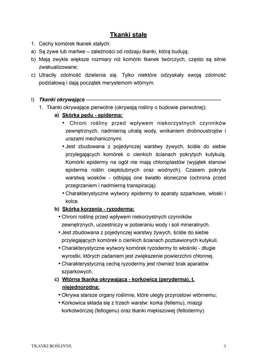 Temat: Tkanki roślinne.

1. Tkanka to zespół komórek o wspólnym pochodzeniu i podobnej budowie
współpracujących ze sobą w pełnieniu określon