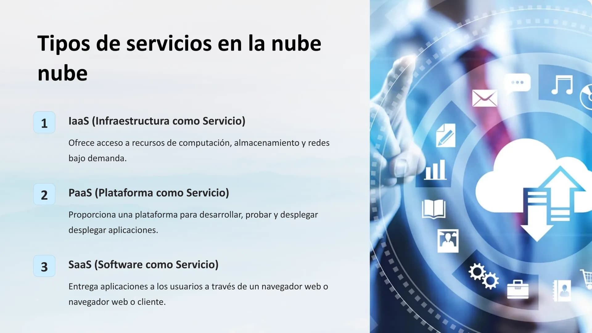 # Computación en la
Nube y Servicios en
Línea

La computación en la nube ha transformado la forma en que las
empresas y los individuos acced