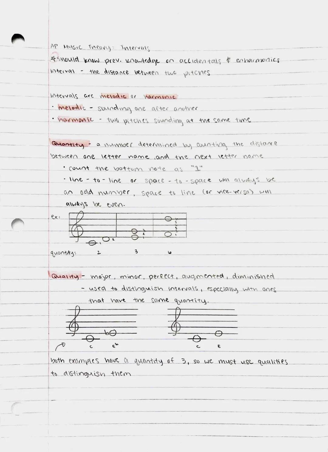 Major, minor, Perfect, Augmented, Diminished

Major intervals.
- major 2nd
- major 3rd
- major 6th
- major 7th

visualized:

minor
- minor 3