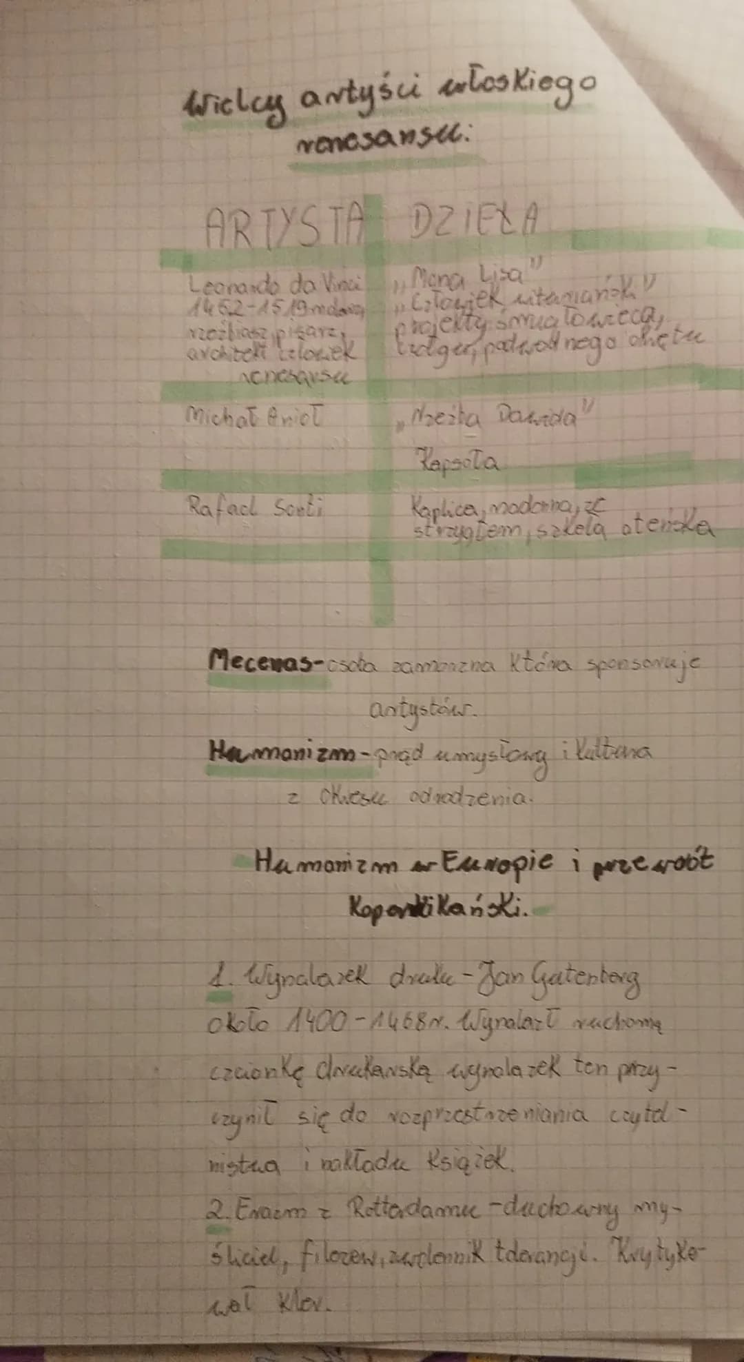 # Histonia

Europaśarot w XVI wieku

Wielkic odkrycia geograficznc.

1. Przyczyny odkryć geograficcnych.

- Poszukizanie nowej drogi do Indi