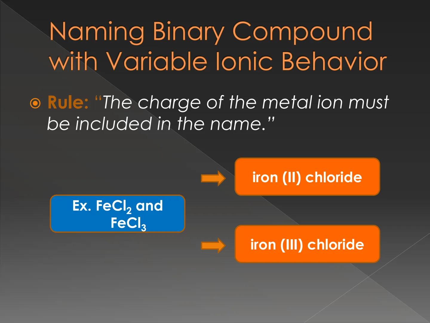 # Recognizing and Naming
## Binary Ionic Compound How do we know that
the compound is an
ionic compound? Recognizing Binary lonic
Compounds
