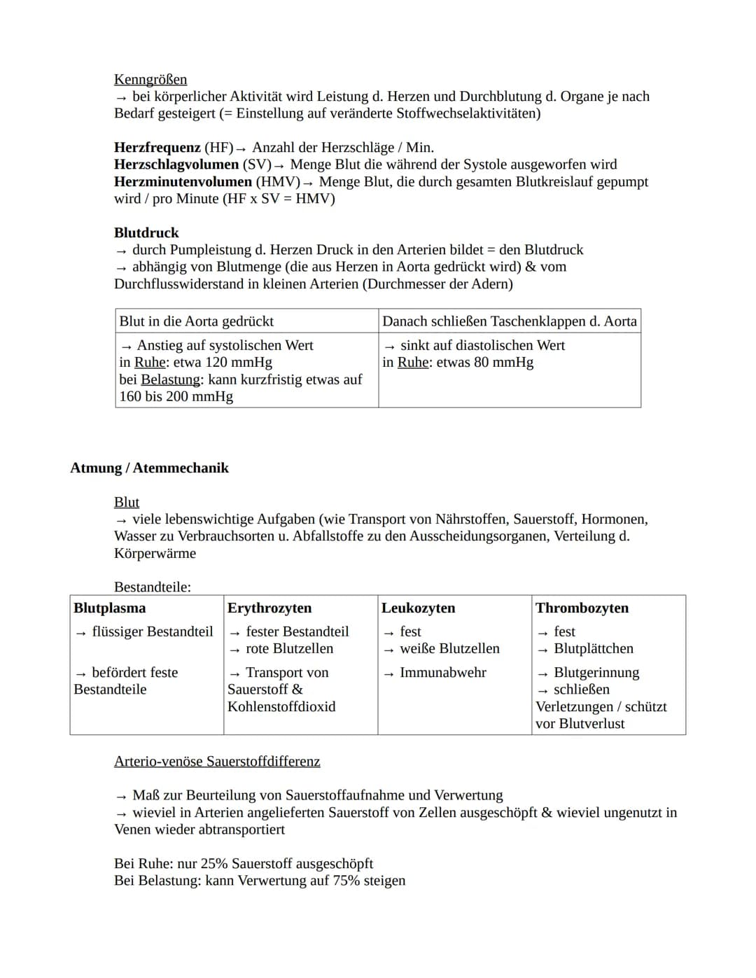 # Sportbiologie

Herz-Kreislaufsystem

Aufbau des Herzens

obere
Hohlvene

rechter Vorhof

Taschenklappe
(Pulmonalklappe)-

Segelklappe
(Tri
