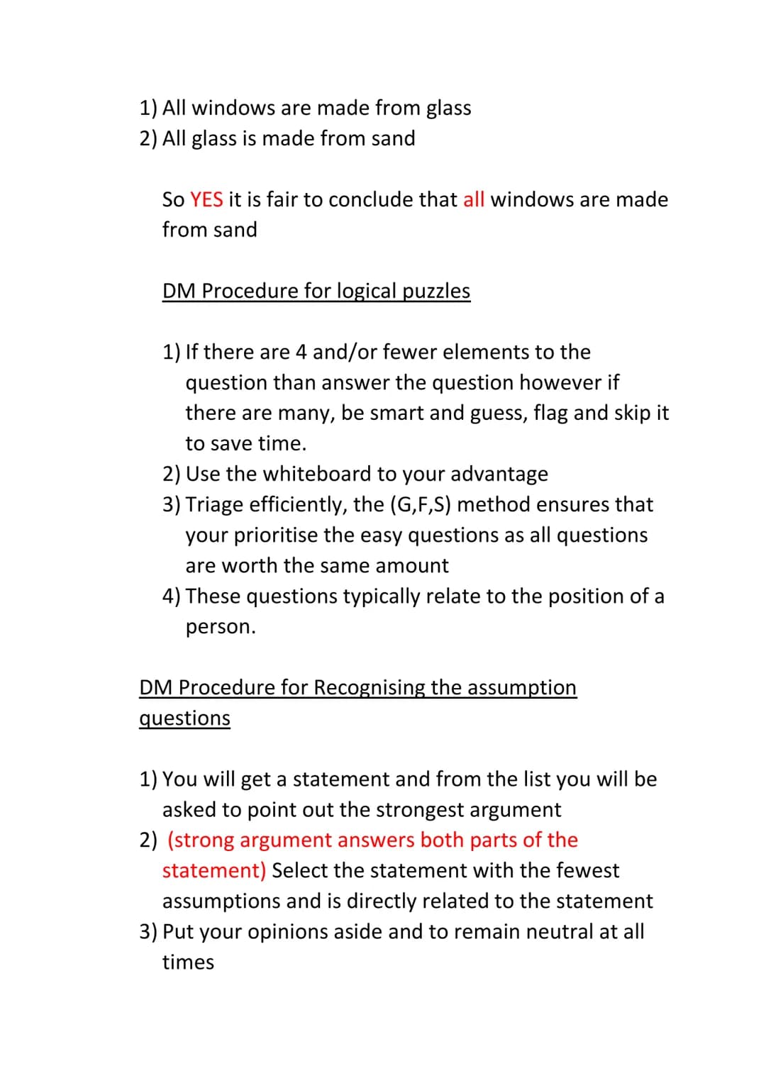 Subject: UCAT (medical aptitude test)

Comprehensive revision guide

1) VR format and key points:
a) 11 stems (sets of 4 questions)
b) 2 min