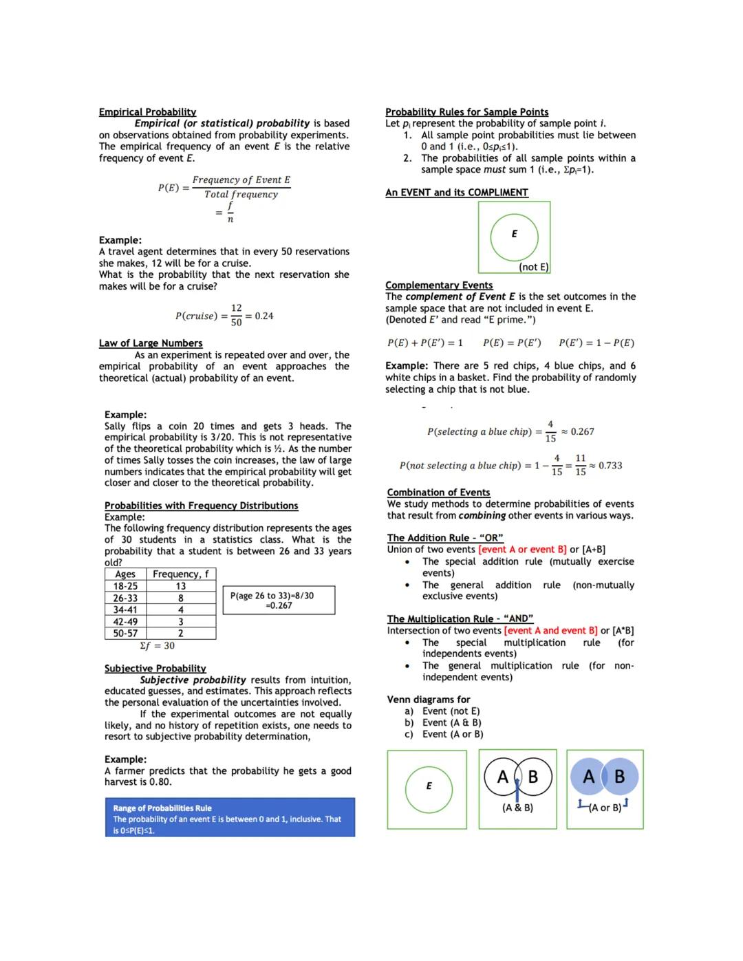 # PROBABILITY

PROBABILITY EXPERIMENT

• Is an action through which specific results (counts, measurements or responses) are obtained.

Exam