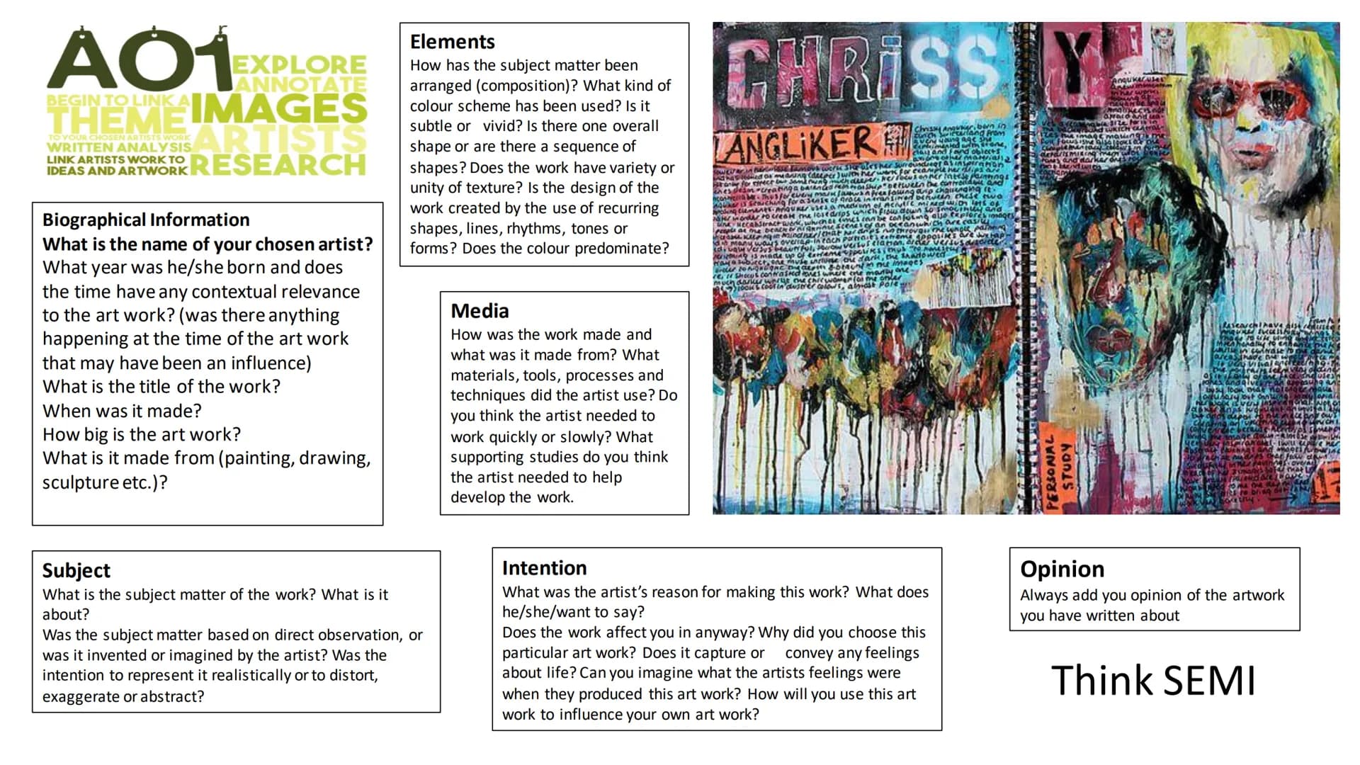 # A01EXPLORE

Annotations are written

explanations or critical

comments added to art
ANNOTATE or design work that

THEME IMAGES record and