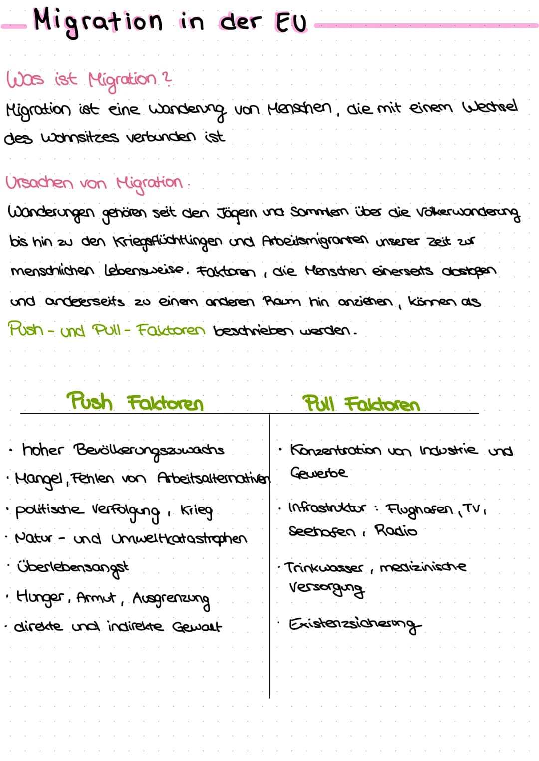 # Migration in der EU

Was ist Migration?
Migration ist eine wandering von Menschen, die mit einem Wechsel
des wohnsitzes verbunden ist

Urs
