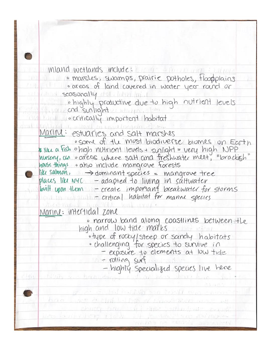 APES: Aquatic Biomes
9/9/22
Review: What is a biome?
•on land: a biome is a region of the globe that
Shares similar characteristics
→ temper