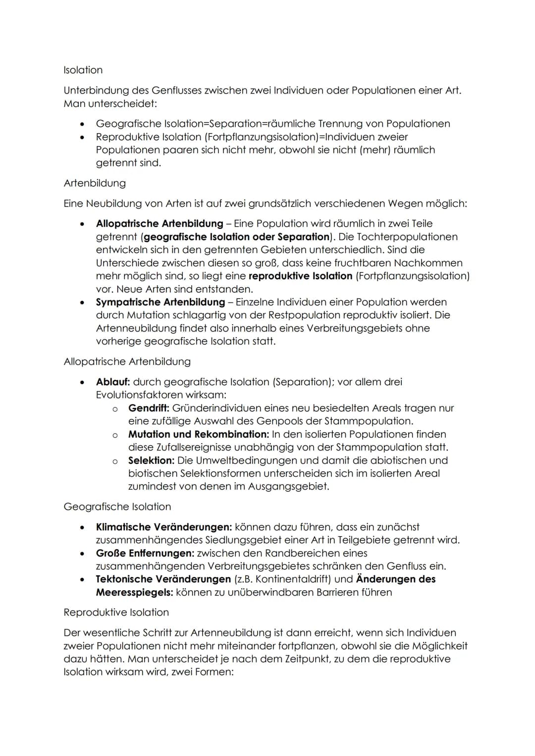 # Biologie Zusammenfassung - Evolution

Definition: Der gemeinsame Ursprung aller Lebewesen, ihre Verwandtschaft und
Veränderlichkeit sind G