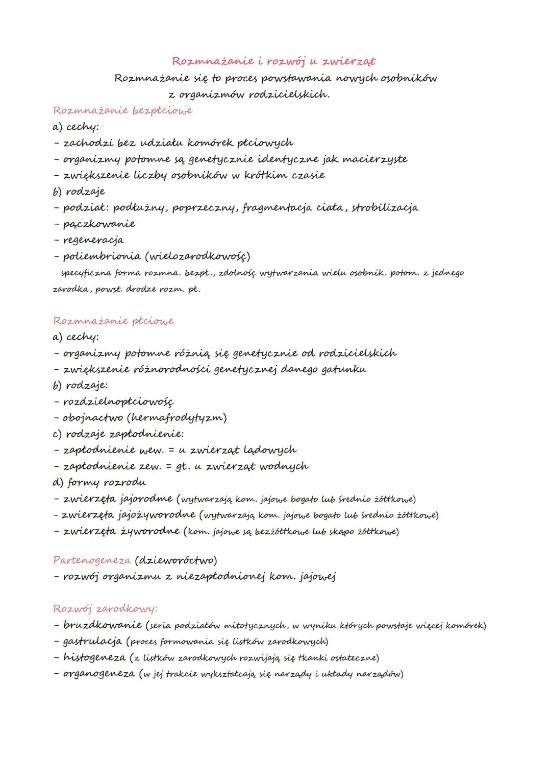 # Rozmnażanie i rozwój u zwierząt

Rozmnażanie się to proces powstawania nowych osobników
z organizmów rodzicielskich.

Rozmnażanie bezpłcio