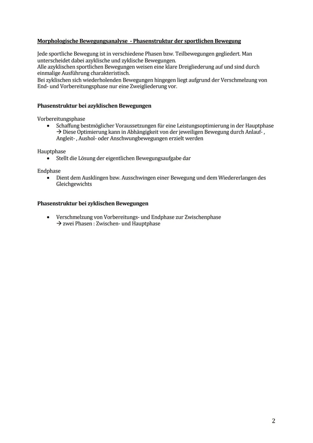Sport Lernzettel Abitur

1. Themenfeld „Bewegungsanalyse"

Biomechanik Definition:

Die Biomechanik des Sports dient zur Beschreibung und Er