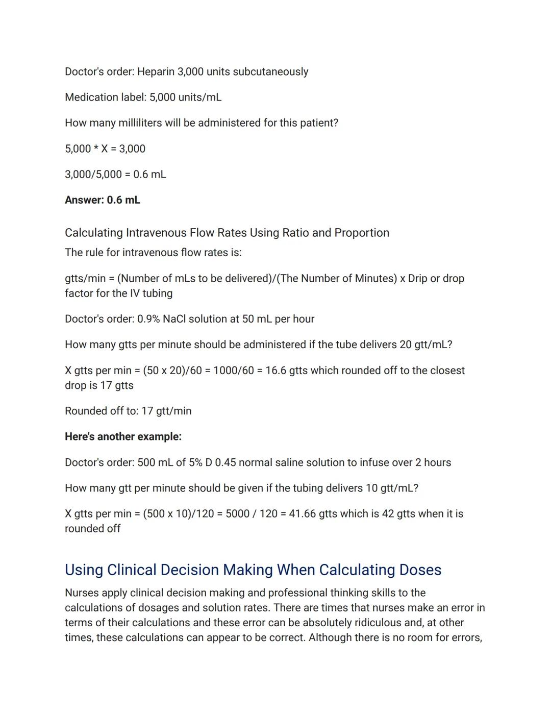
<p>The unit of measurement is a vital aspect of understanding dosage calculations by nurses. Understanding the equivalencies between differ