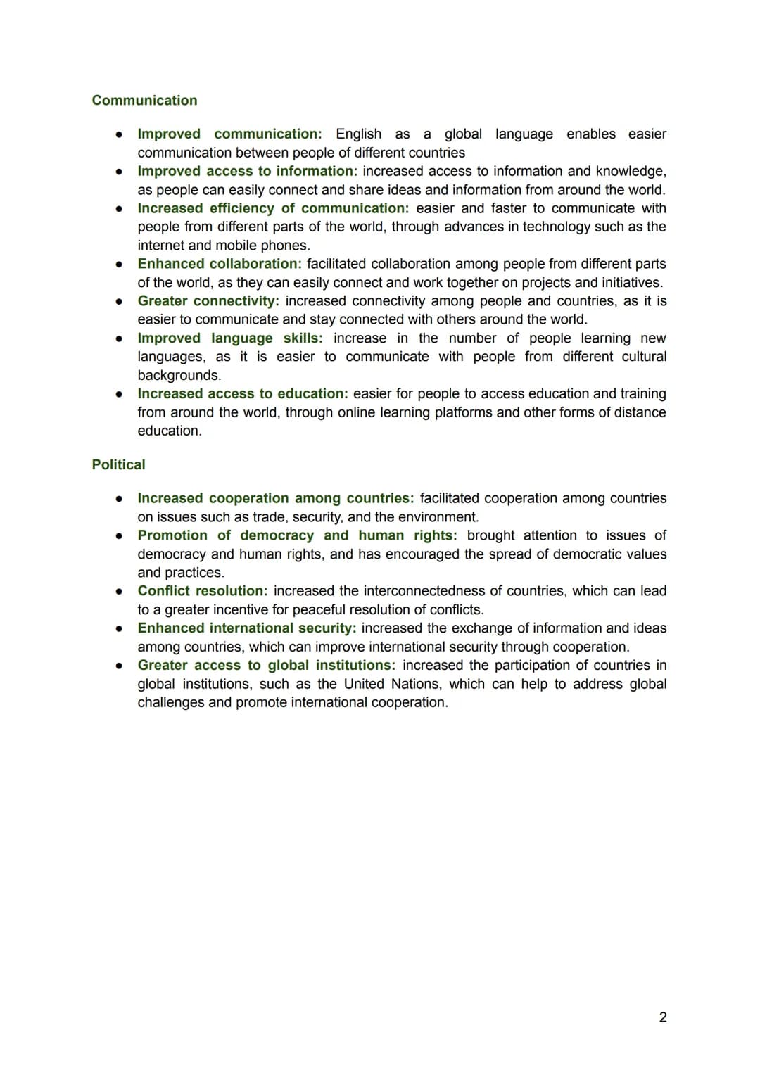 # Globalization - Global Chances & Challenges

Englisch Leistungskurs - Lernzettel für 1.101.2023 (Abitur)

What is Globalization?

Globaliz
