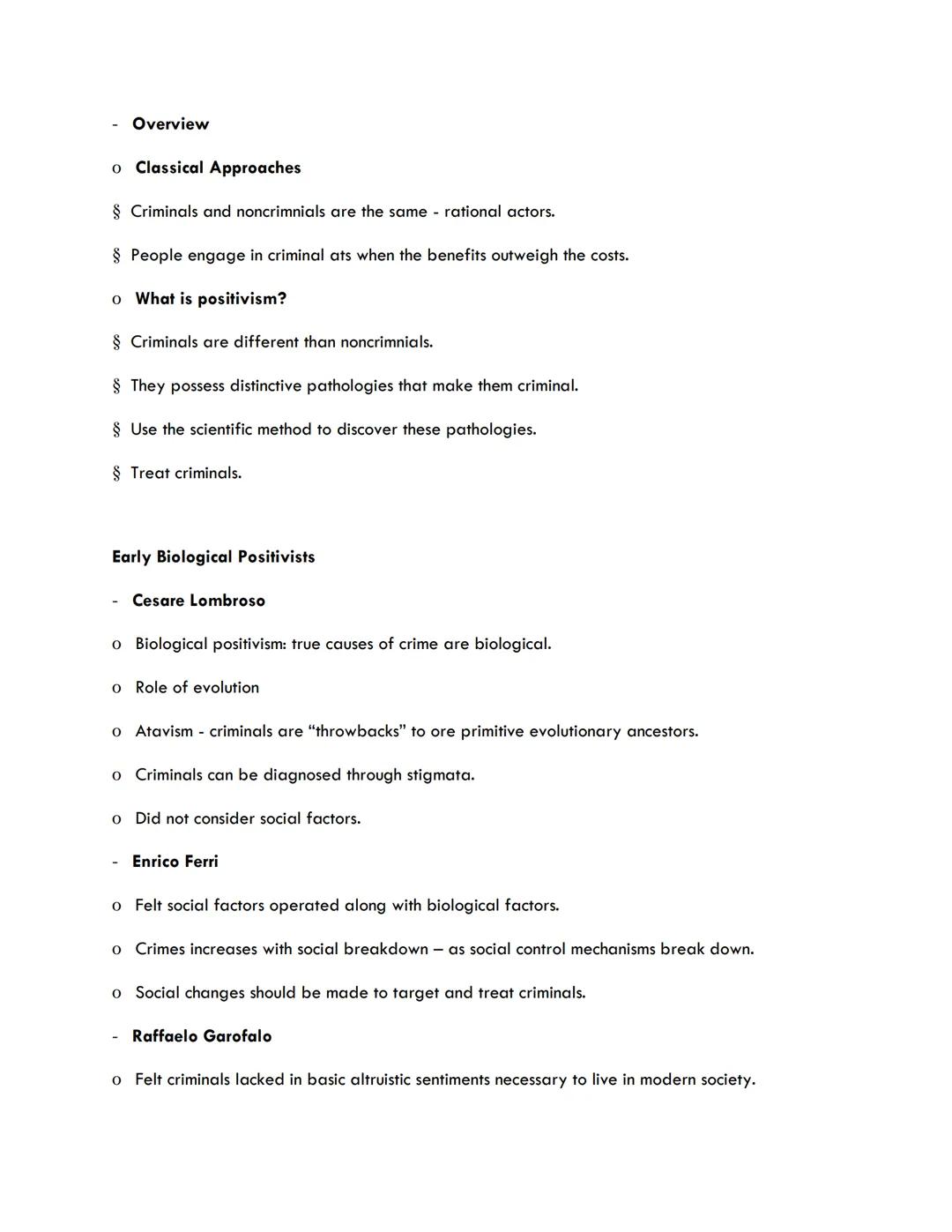 Chapter 5: Theories of criminal offending: Early and classical perspectives

Two angers: state anger and trait anger.

Overview

Demonology

