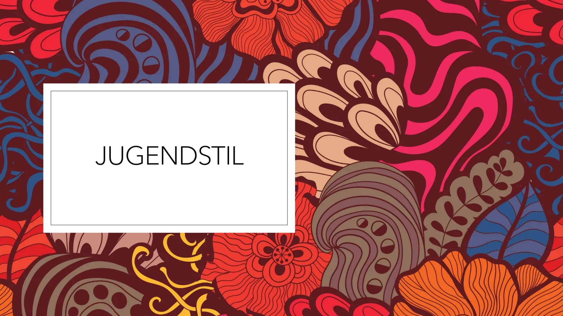 JUGENDSTIL # Gliederung

1. Entstehung

2. Lebensreformbewegung

3. Allgemeine Merkmale

4. Architektur

5. Skulptur

6. Quellen (1)

JUGEND