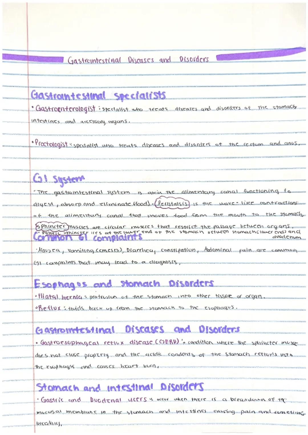 # LESSON 19

Gastroenterology Assisting

- Gastro intestinal Diseases and Disorders.
  - Orsorders
    of the Esophagus and stomach.
  - int