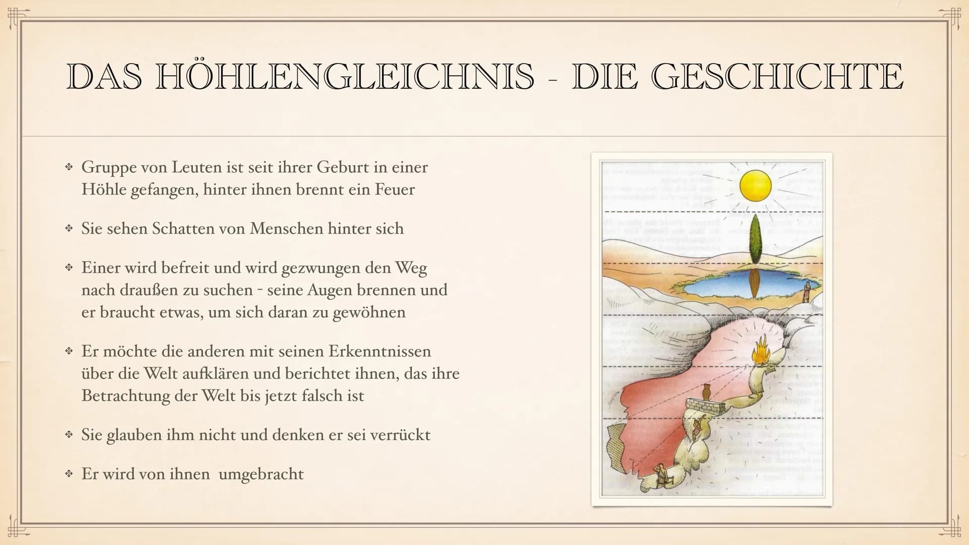 # PLATONS

# ERKENNTNISTHEORIE

EIN REFERAT VON LEONIE UND NURA # ZU SEINER PERSON:

GEBOREN: UM 428 V. CHR. IN ATHEN

- Sohn einer Einfluss