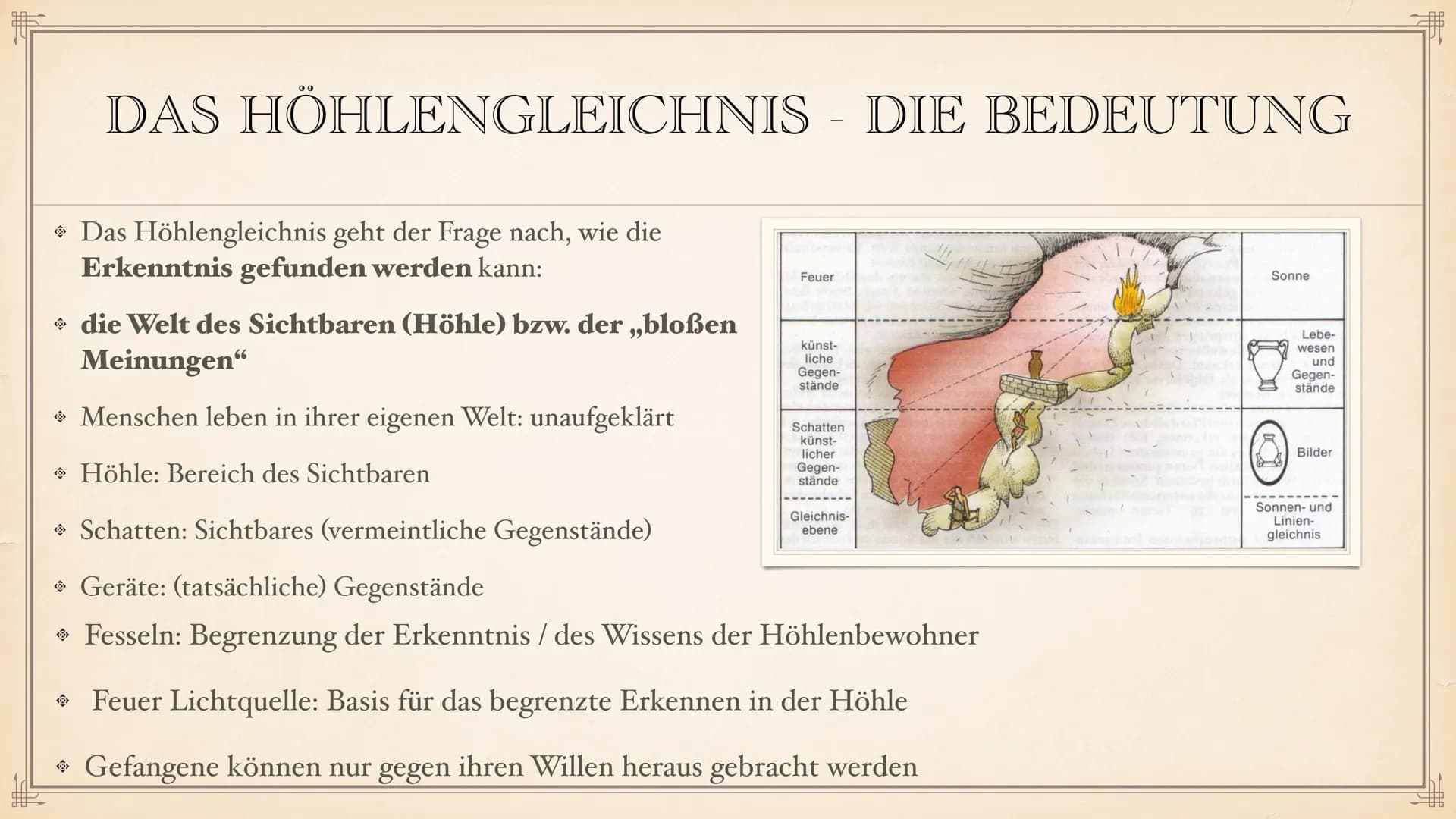 # PLATONS

# ERKENNTNISTHEORIE

EIN REFERAT VON LEONIE UND NURA # ZU SEINER PERSON:

GEBOREN: UM 428 V. CHR. IN ATHEN

- Sohn einer Einfluss