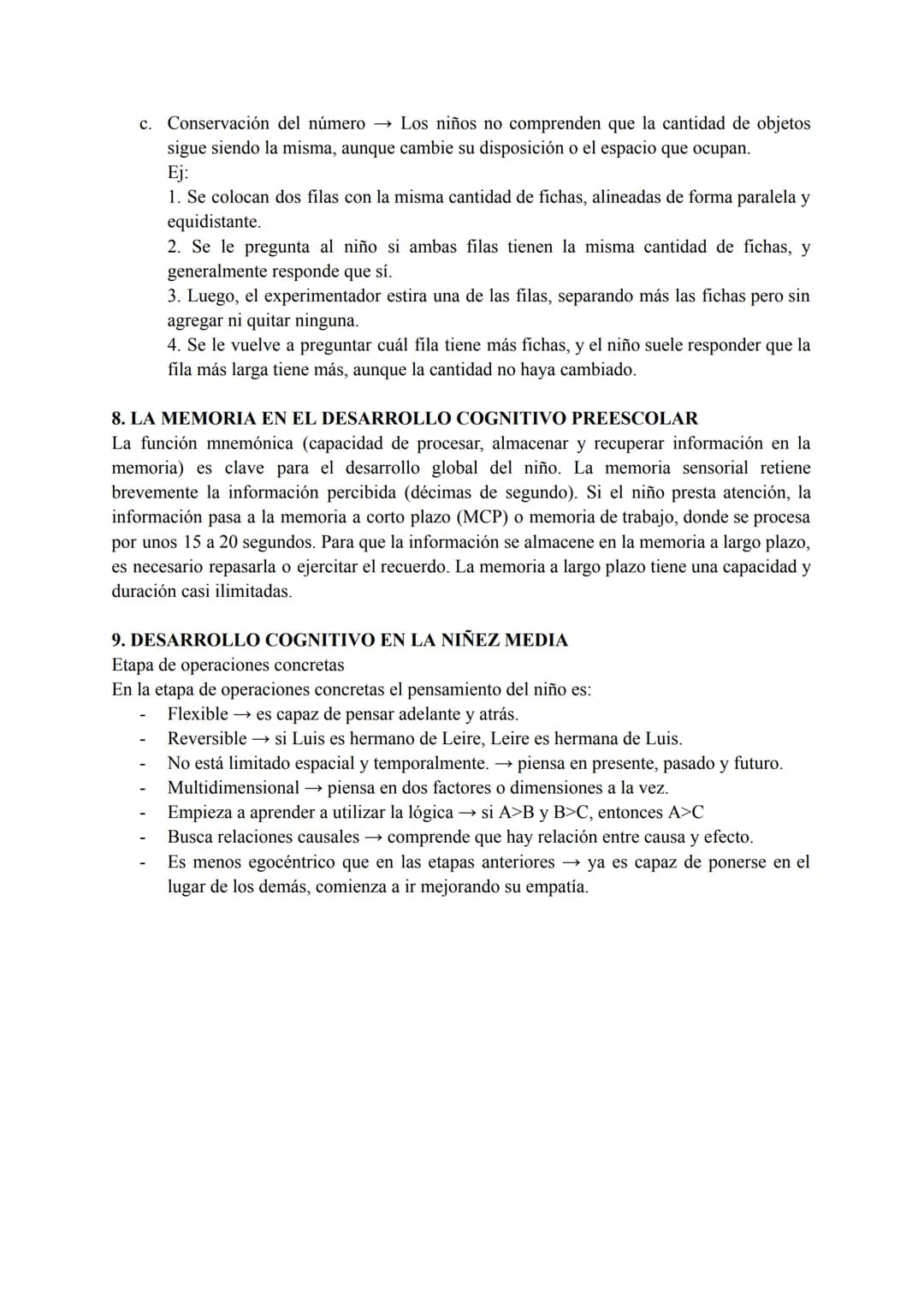 # TEMA 3.bis - DESARROLLO COGNITIVO EN LA INFANCIA

# 1. ETAPAS DEL DESARROLLO SENSORIOMOTOR

## ESQUEMA DE LAS 6 ETAPAS DEL DESARROLLO SENS