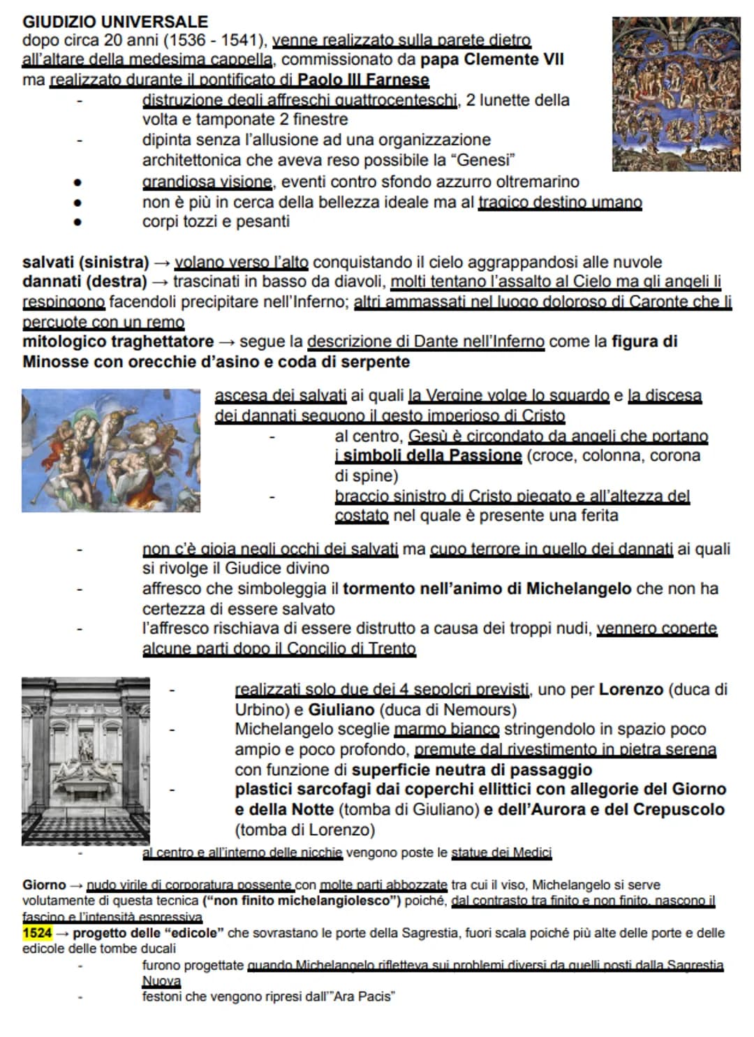 # MICHELANGELO BUONARROTI
considerato da Vasari come il più significativo autore moderno
dopo di lui, l'arte non può che avere un declino

n