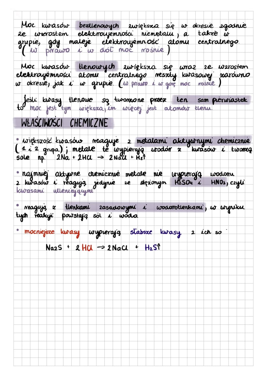 KWASY to związki chemiczne, których cząsteczki są zbudowane
2 atomów wodoru oraz reszty kurasowej.

BEZTLENOWE to woane roztwory wodorków me