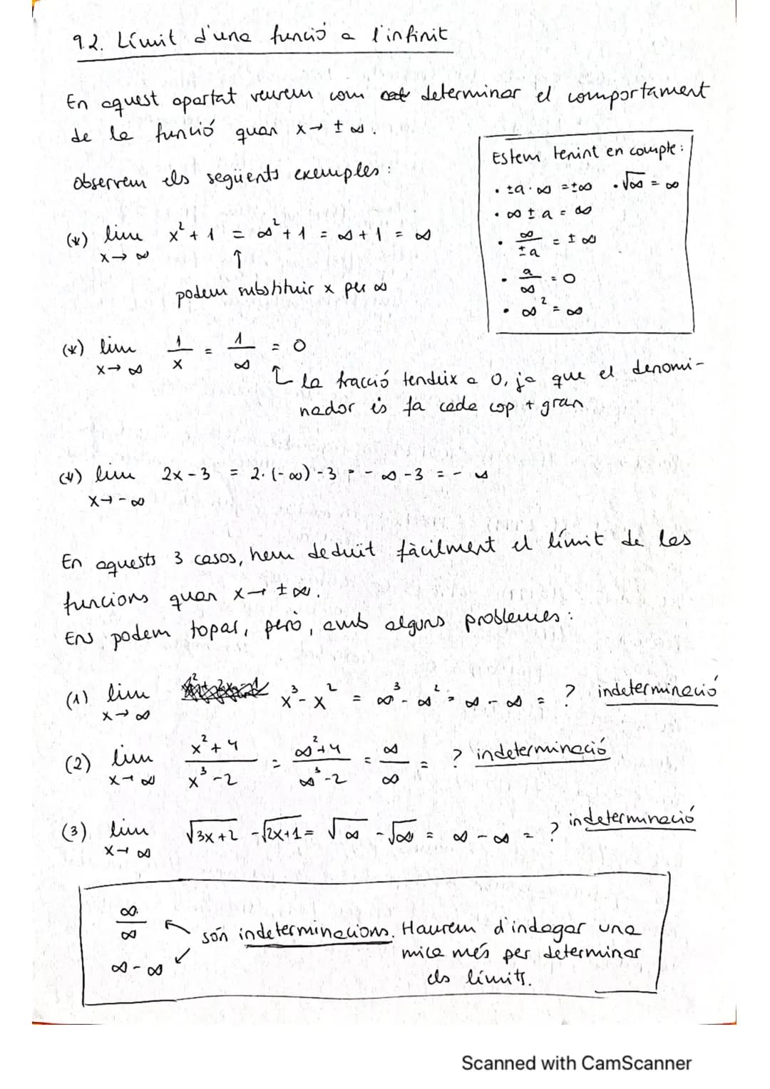 T9- Límits i continuïtat de funcions.

9.1. Introducció
9.2. Límit d'una funció e l'infinit
9.3. Límit d'una funció en un punt
9.4. Límits l