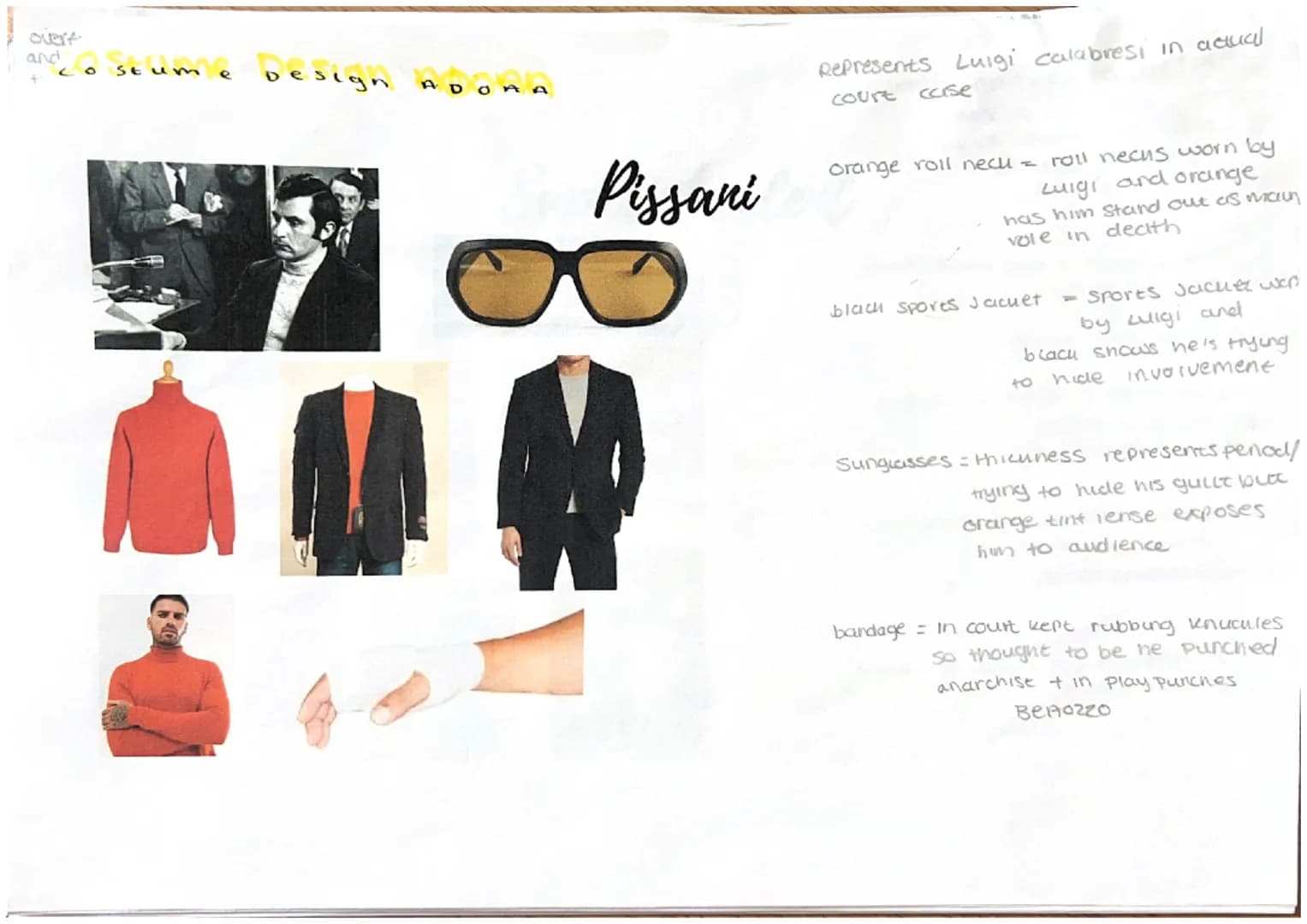 Costume elements:
> costume shapes can create
different impressions of characters

different
costume elements
can change how an actor
stands