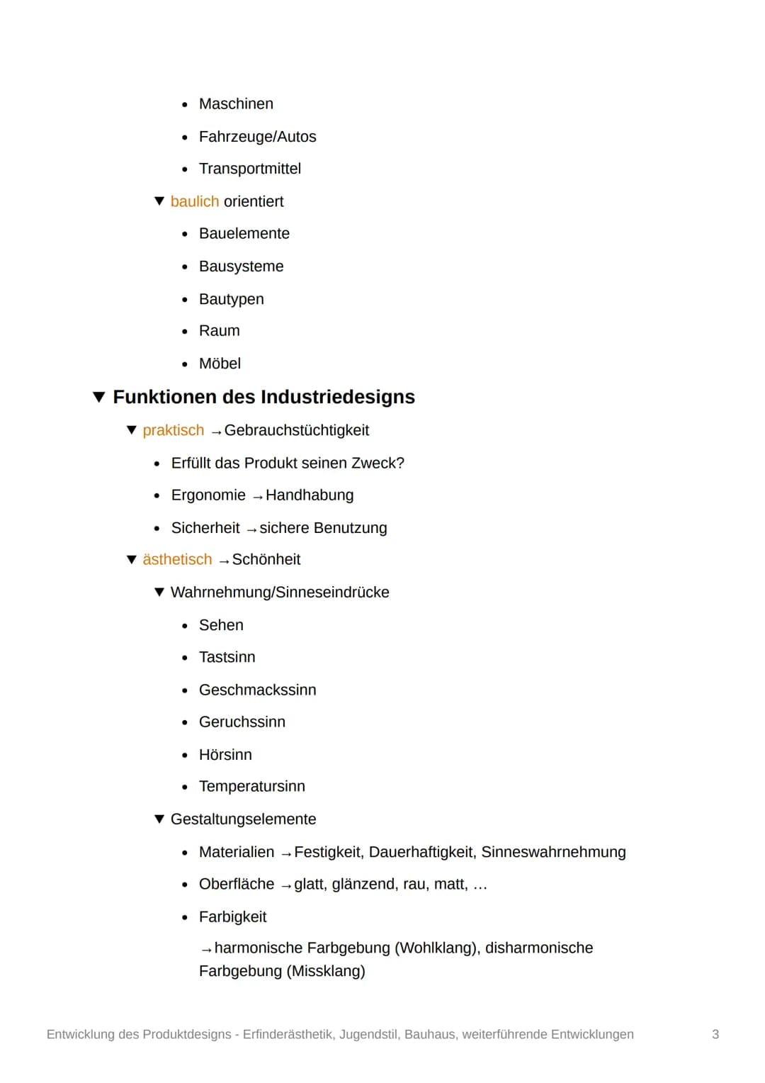 Entwicklung des
Produktdesigns -
Erfinderästhetik, Jugendstil,
Bauhaus, weiterführende
Entwicklungen

Q11/2

Das Design
▾ Definition des Des