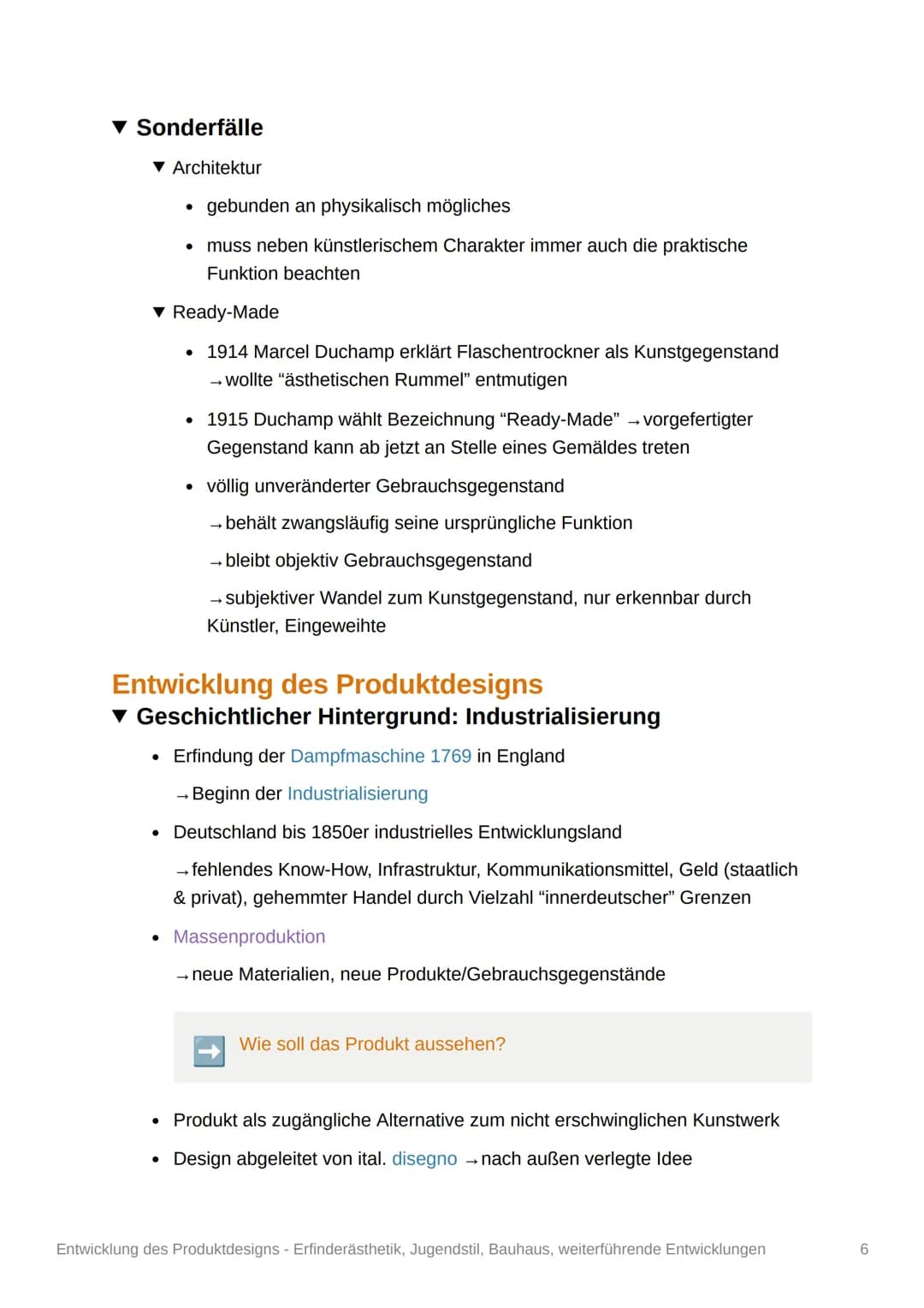 Entwicklung des
Produktdesigns -
Erfinderästhetik, Jugendstil,
Bauhaus, weiterführende
Entwicklungen

Q11/2

Das Design
▾ Definition des Des