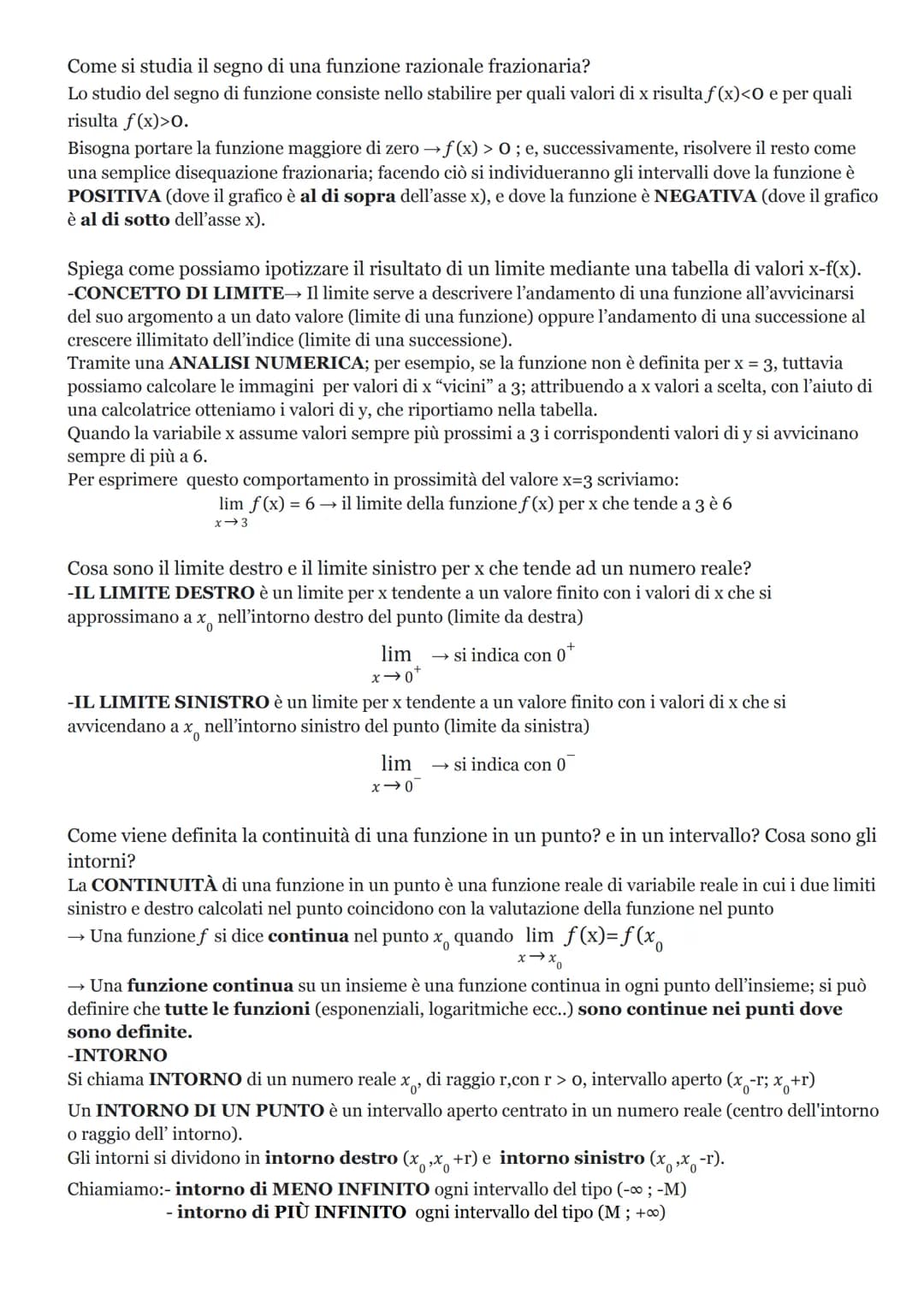 MATEMATICA TEORIA

Come si risolve una disequazione frazionaria? Illustra il procedimento risolutivo
-Porre la FRAZIONE maggiore uguale a O→