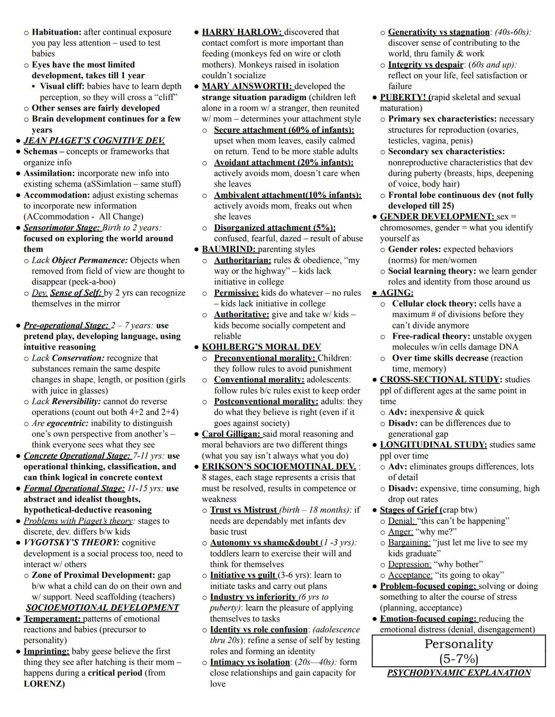 # AP Psychology Study Guide

History and Approaches
(2-4%)

• Psychology is derived from physiology
(branch of biology that deals with the
n