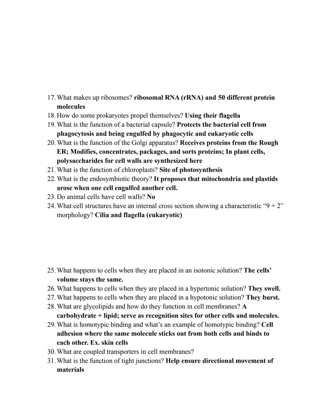 1. What are nucleotides composed of?
   - Nucleotides have three components: pentose sugar (5-carbon sugar),
     phosphate group, and nitro
