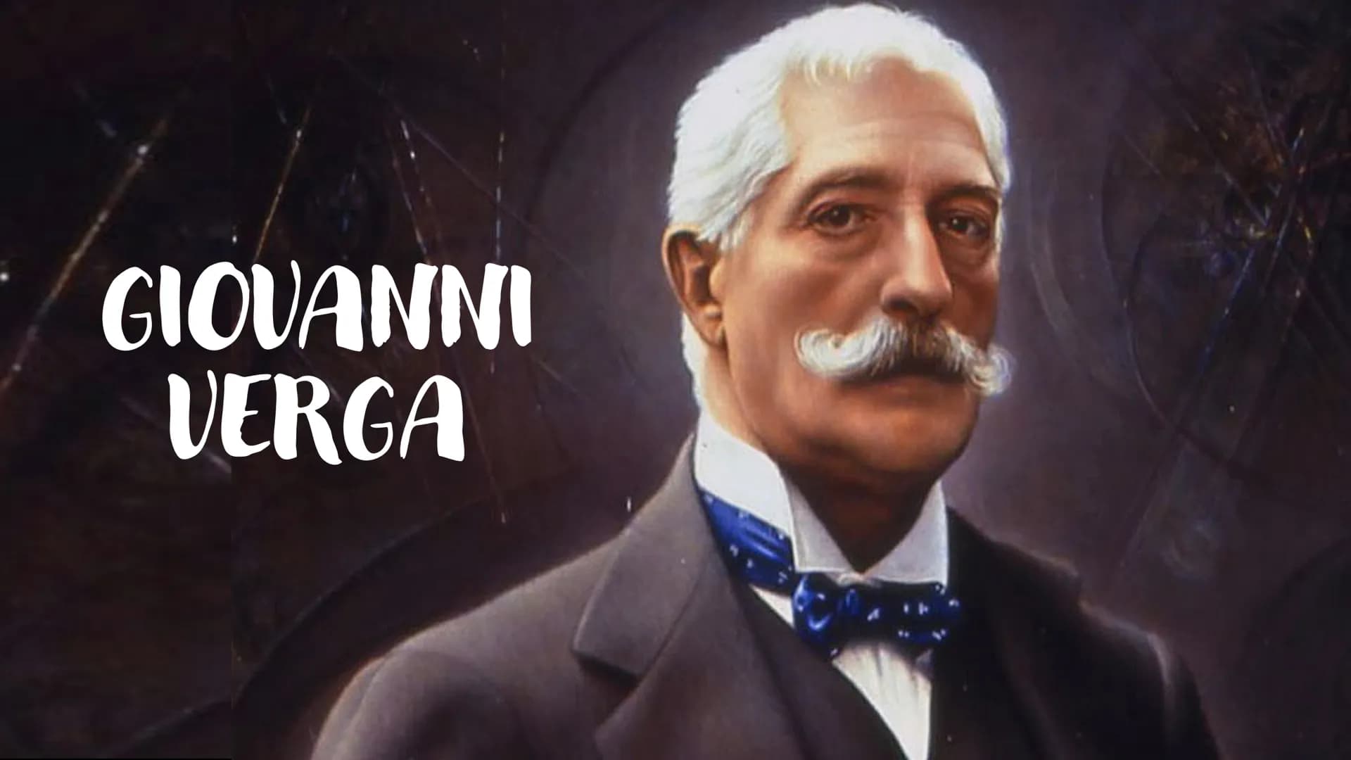 # GIOVANNI
# VERGA # Vita

Nasce a Catania a Vizzini il 2 settembre 1840 in una
famiglia dell'aristocrazia Siciliana. Viene educato con
una 