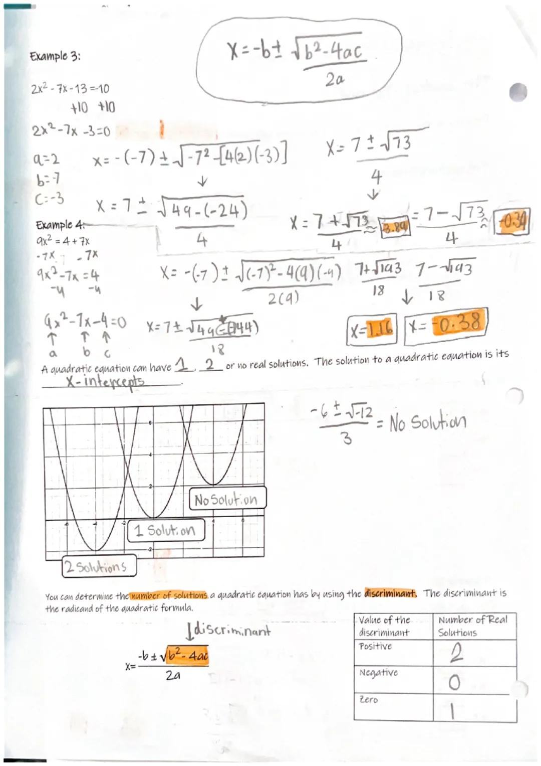 <h2 id="quadraticformulanotesforbeginners">Quadratic Formula Notes for Beginners</h2>
<p>Quadratic equations are usually written in standard