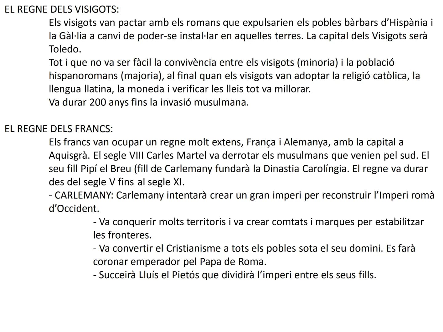 # ETAPES HISTÒRIQUES

PREHISTÒRIA
1- ÈPOCA ANTIGA => 3000 a.C. (escriptura) => 476 Caiguda de l'imperi romà d'occident (poder
Bàrbars).
2- È