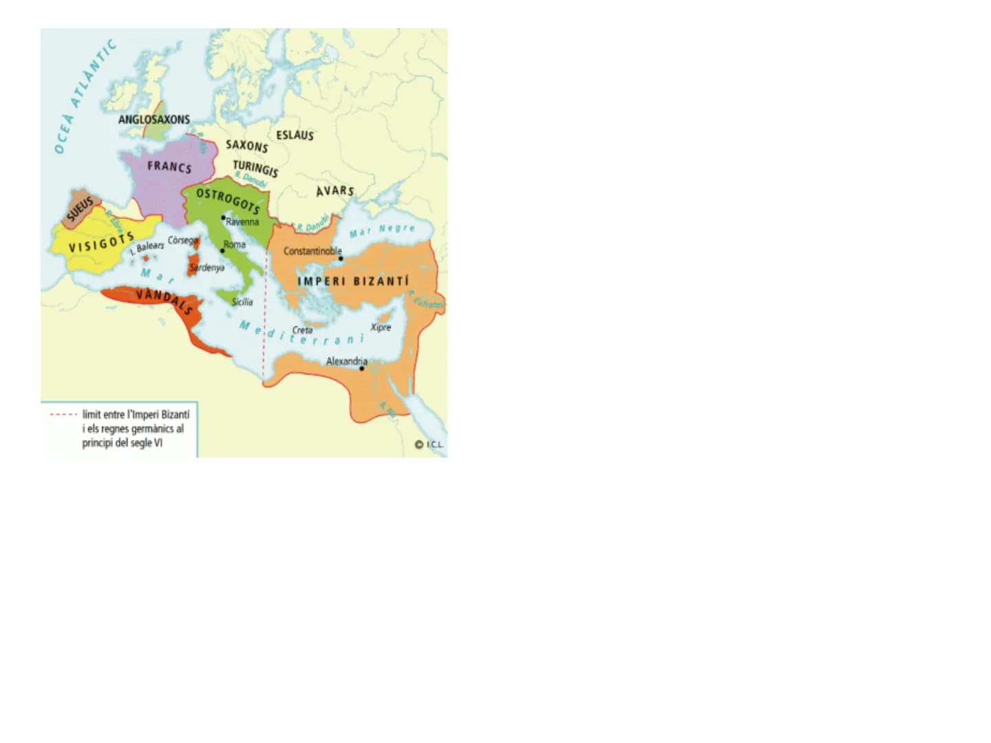 # ETAPES HISTÒRIQUES

PREHISTÒRIA
1- ÈPOCA ANTIGA => 3000 a.C. (escriptura) => 476 Caiguda de l'imperi romà d'occident (poder
Bàrbars).
2- È