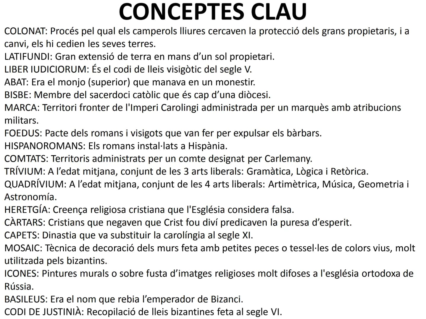 # ETAPES HISTÒRIQUES

PREHISTÒRIA
1- ÈPOCA ANTIGA => 3000 a.C. (escriptura) => 476 Caiguda de l'imperi romà d'occident (poder
Bàrbars).
2- È
