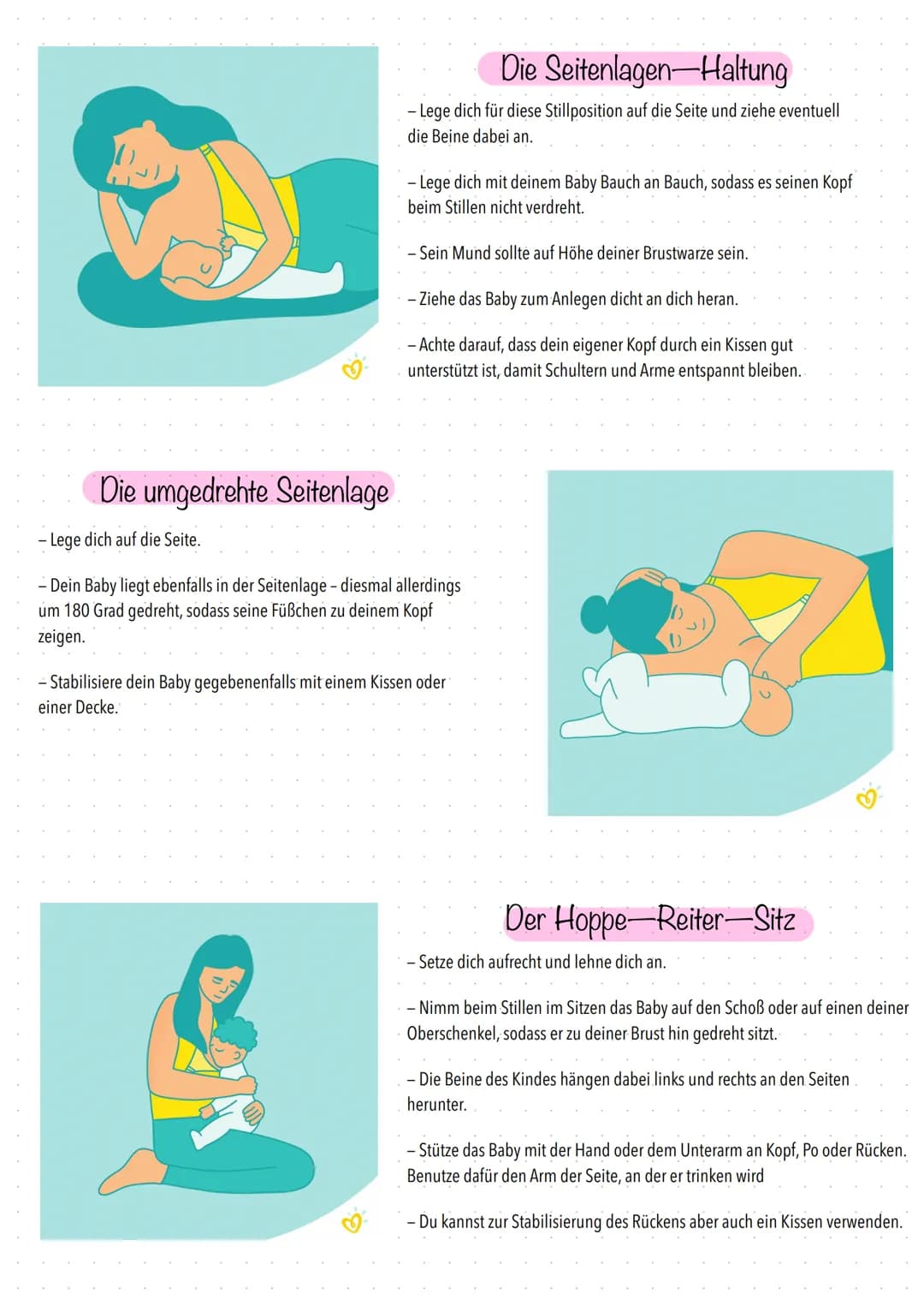 # Stillen/Stillberatung

Warum ist das wichtig?

1. Muttermilch enthält alle wichtigen Nährstoffe (Eiweiße, Fette, Kohlenhydrate, Mineralsto