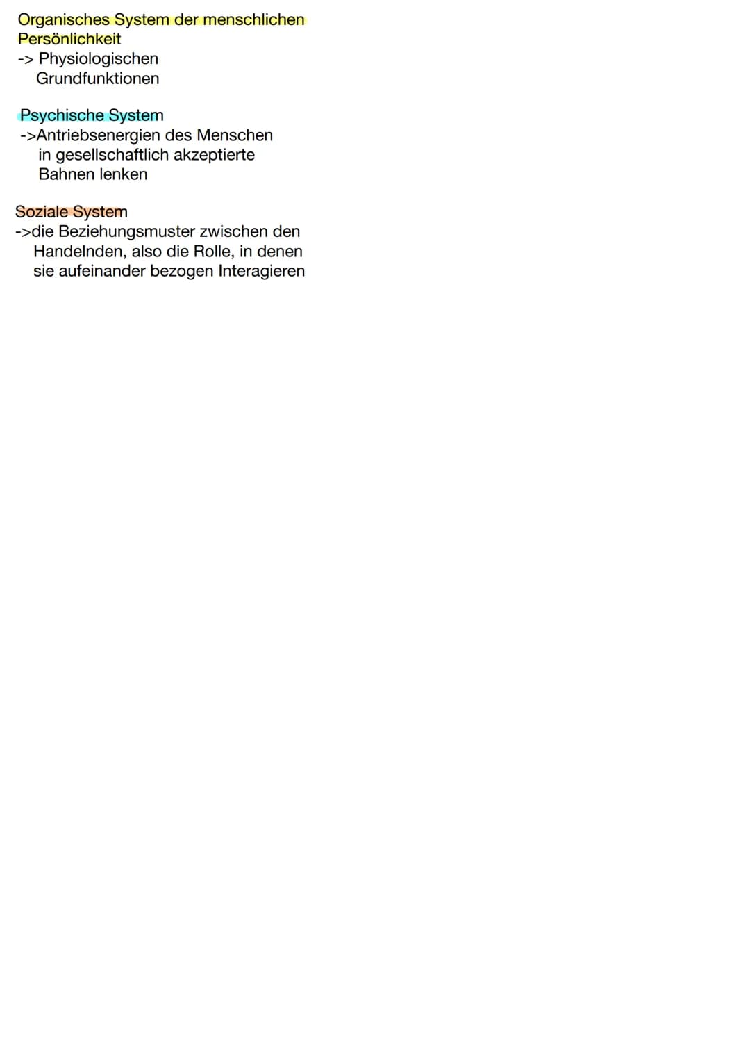 Ausgangspunkt

Organisches System der
menschlichen Persönlichkeit
-> Physiologischen
Grundfunktionen

Psychische System
->Antriebsenergien d