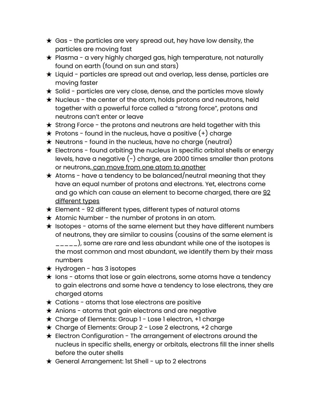 # Atoms Study Guide

## Vocabulary
The History of the Atom

★ Democritus (450 BC) -Ancient Greek philosopher who formulated the
atomic theor