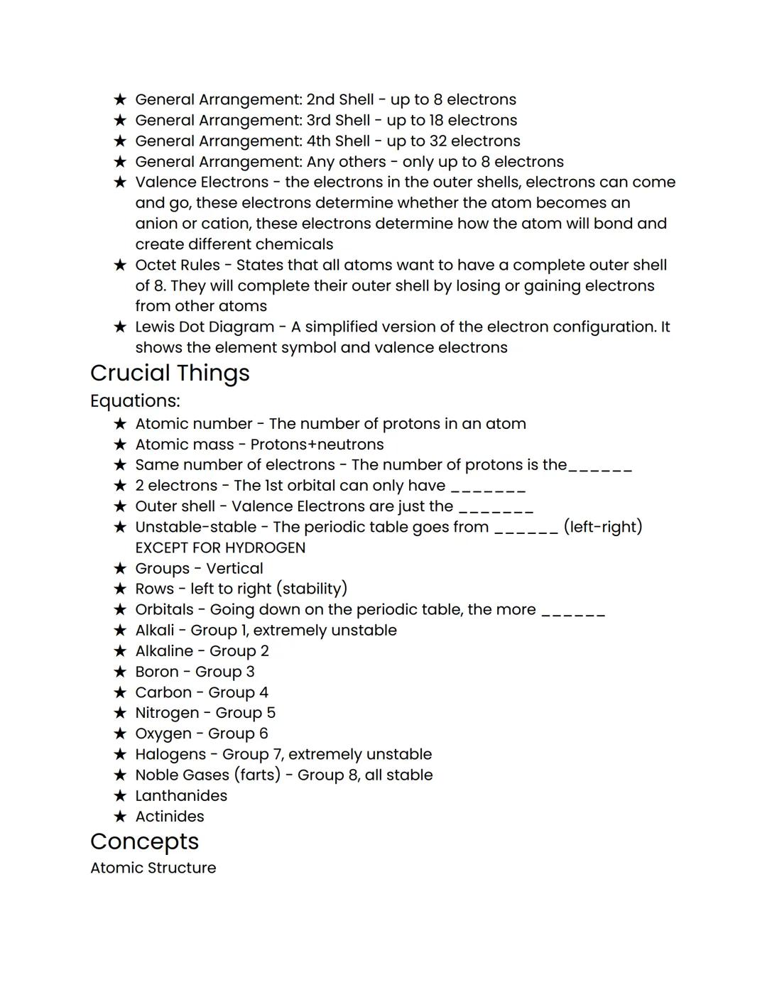 # Atoms Study Guide

## Vocabulary
The History of the Atom

★ Democritus (450 BC) -Ancient Greek philosopher who formulated the
atomic theor