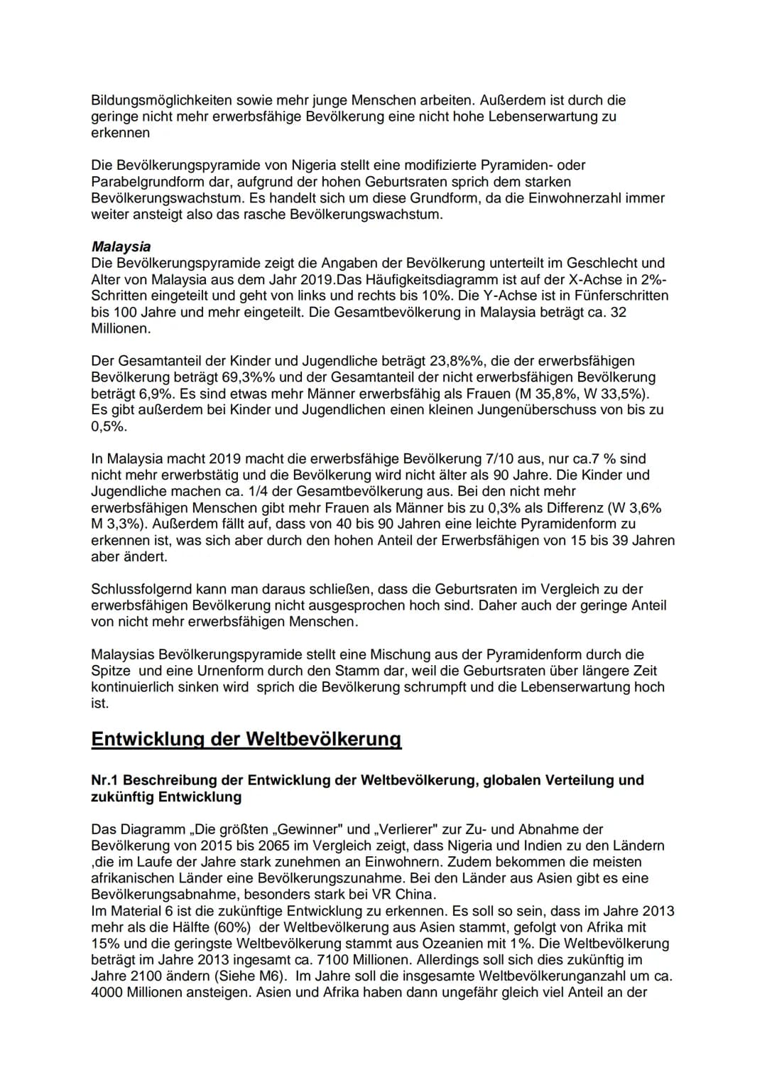 # Thema: Bevölkerungsentwicklungen beschreiben
können

# Eine Bevölkerungspyramide auswerten

Nr.1a) Auswertung Bevölkerungspyramide von Chi