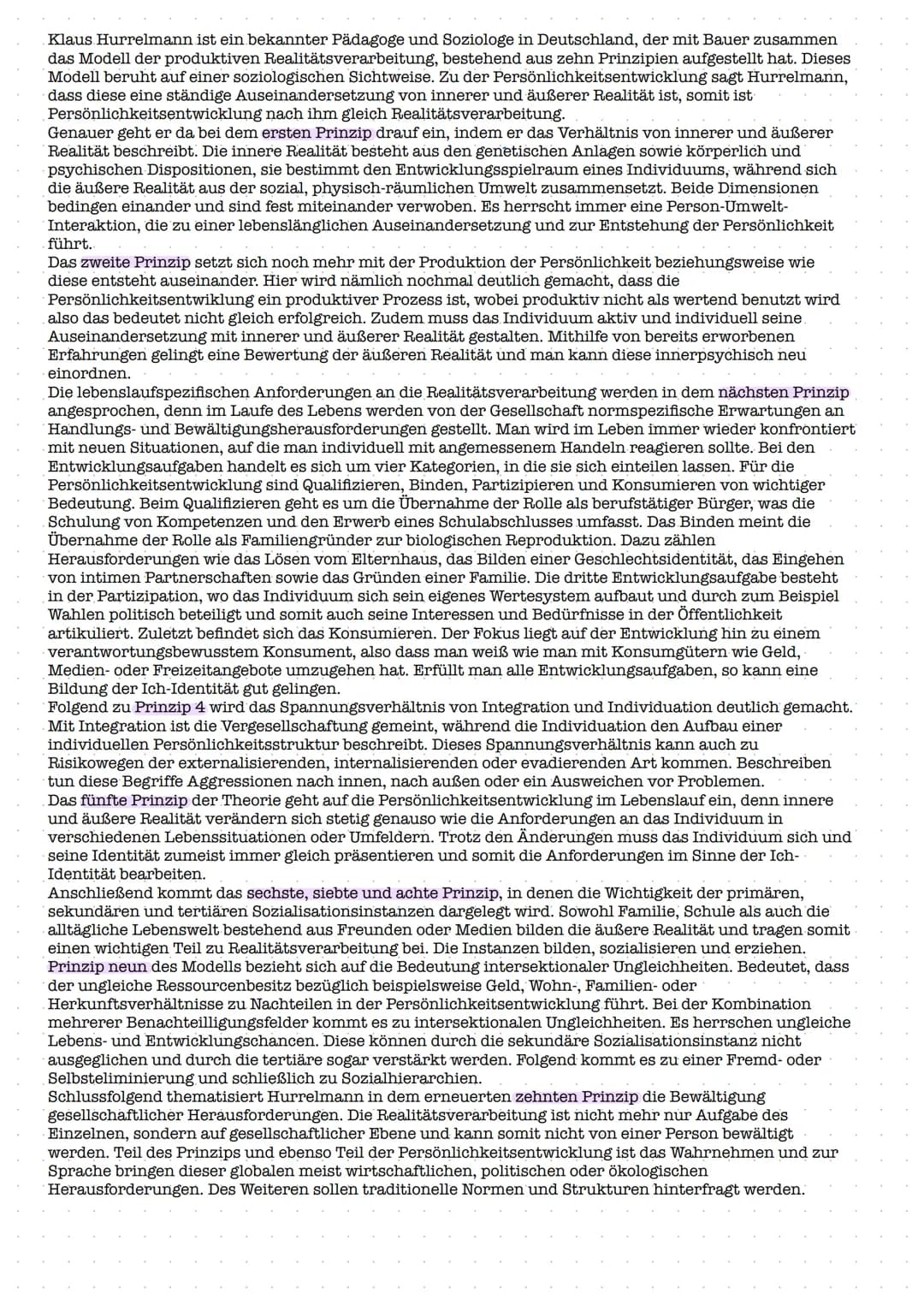 # 10 PRINZIPIEN der produktivan Realitätsverurbating wa Hurremann, Baver

Prinzip 1: Verhältnis von innerer und äußerer Realitat

- Wechselb
