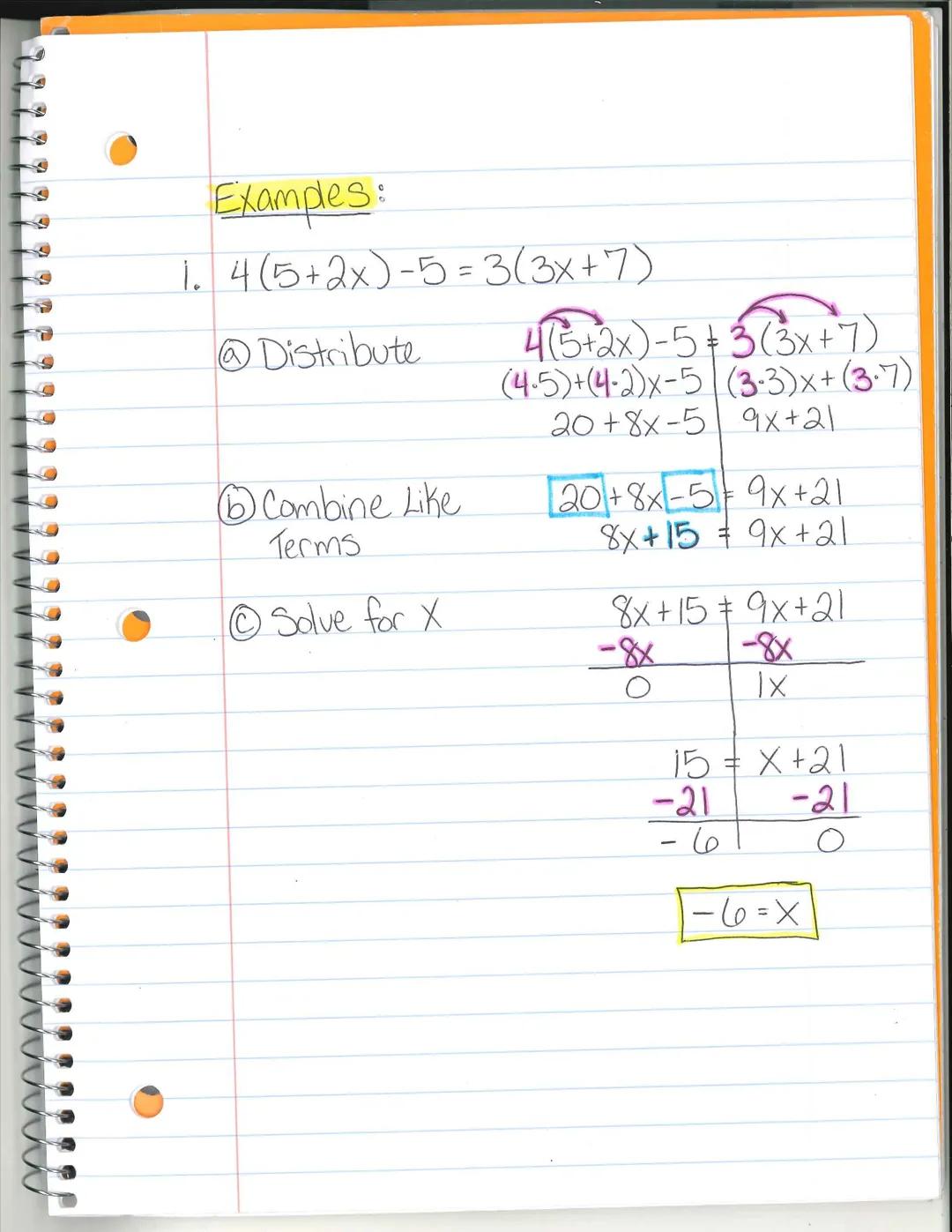 Multi-Step Equations (Part 2).

Number of Solutions:

One Solution - when the equation
has exactly one solution

Ex: $2x=20$
$X = 10$

Null 