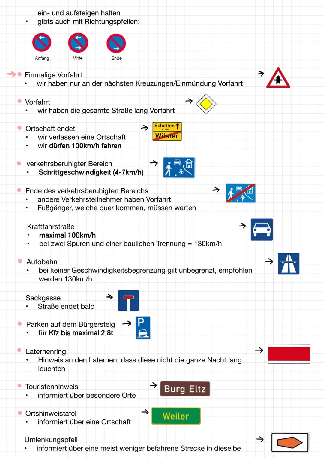 → Verkehrszeichen

• Andreaskreuz

Lektion 3 Verkehrszeichen und Verkehrseinrichtungen

gibt den Vorrang des Schienenverkehrs an

warnt vor 